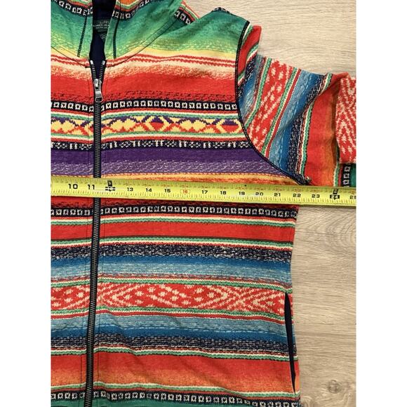 Lauren Ralph Lauren Women Zip Up Hoodie Jacket Size XL Aztec Southwestern Tribal - Picture 5 of 8